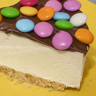 Cheesecake Nutella vaniglia e smarties