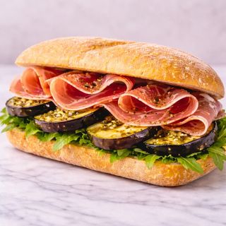 Panino Prosciutto crudo e melanzane
