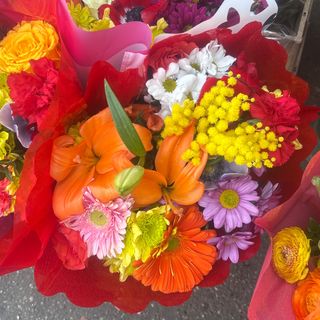 Bouquet misto con mimusa