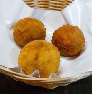 Arancino bianco senza glutine