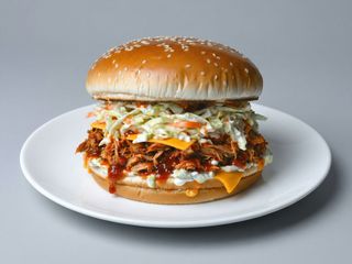 Pork Guinness burger