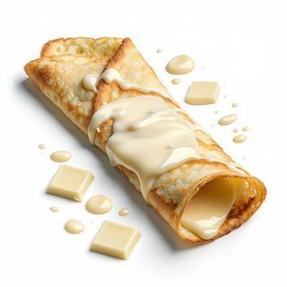Crêpe al cioccolato bianco 