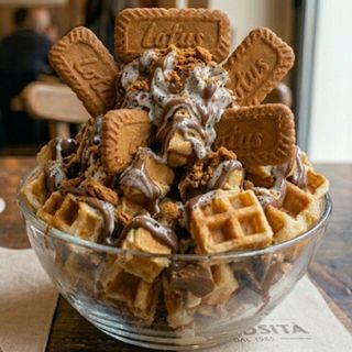 Waffle bowl lotus