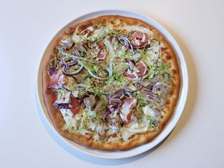 Pizza turco kebab completa