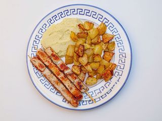 Piatto souvlaki di pollo