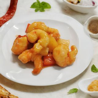 20 Gamberetti in salsa agrodolce