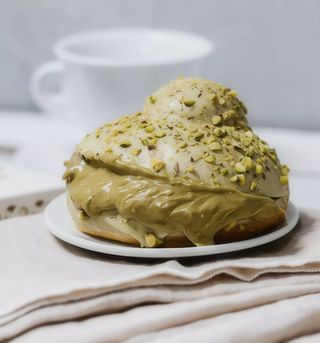 Brioche con pistacchio