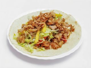 Piatto kebab e pane