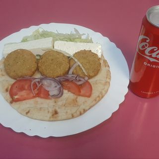 Menu Pita falafel