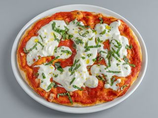 Pizza senza glutine stracciatella