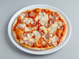 Pizza senza glutine wurstel