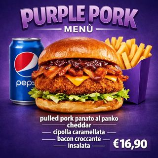 Purple Pork Menù