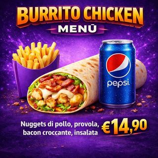 Burrito Chicken Menù