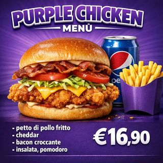 Purple Chicken Menù