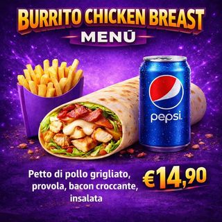 Burrito Chicken Breast Menù