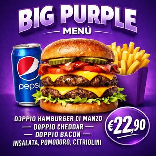 Big Purple Menù
