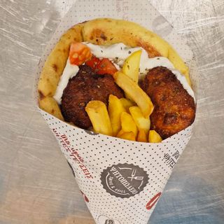 Pita vegetariana di zucchine 