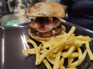 Panino con hamburger