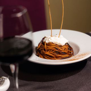 Spaghetti all’ assassina e stracciatella