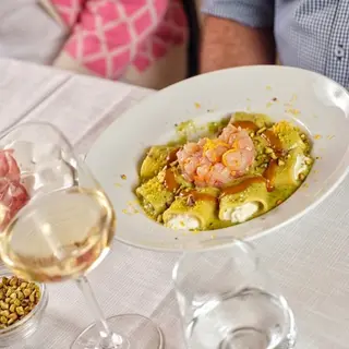 Pacchero con crema di pistacchio