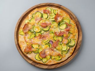 Zucchine, prosciutto cotto e mozzarella - bianca