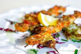 Spiedini di pesce ai ferri