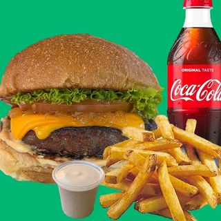 Burger Vegan Beyond + Patatine fritte American style + Bibita a scelta