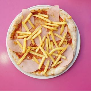 Pizza prosciutto cotto e patate fritte 