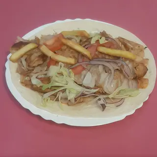 Menu Piatto kebab pane