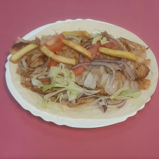Menu Piatto kebab pane