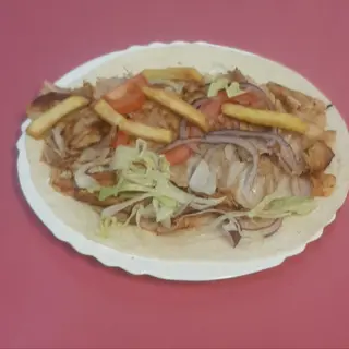Piatto kebab e pane
