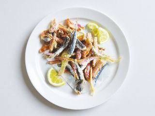Paranza, gamberi e calamari 