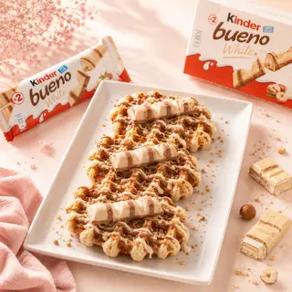 Waffle Kinder Bueno White
