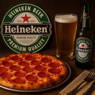 Margherita con Bufala + Heineken 33