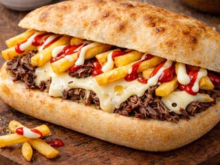 Pan Cavallo Mozzarella Emmental Patatine Ketchup Maionese