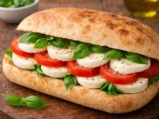 PanCaprese Pomodoro Mozzarella Basilico Olio Origano