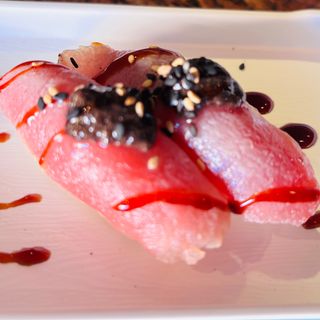 42.  Aburi tuna tartufo