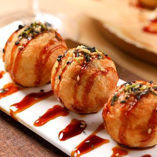 6 Takoyaki polpette di polpo e verdure - 4 pezzi