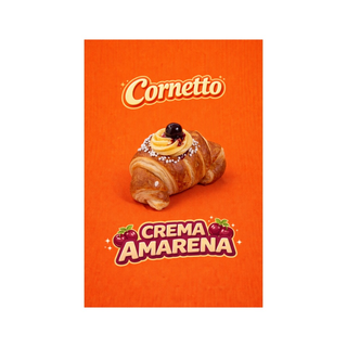 Cornetto crema amarena