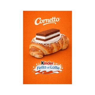 Cornetto kinder fetta al altte
