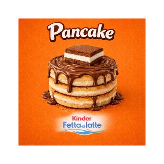 Pancake kinder fetta al latte