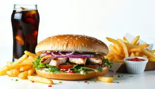 Pita chicken burger - menù