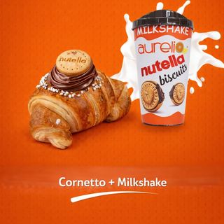combo corentto e milkshake (cornetto nutella e milkshake nutelle