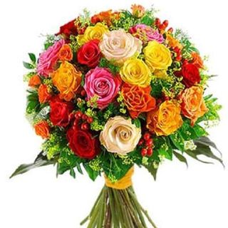 Bouquet 50 rose colorate