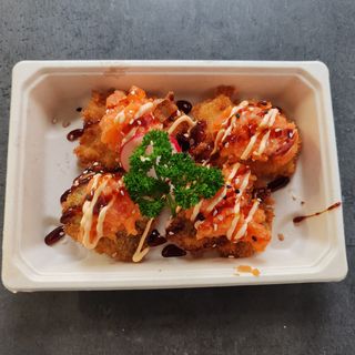 Sake skin tempura(4pz)