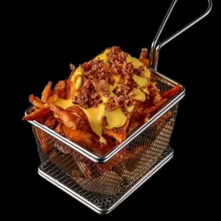 Patate dolci cheddar e bacon