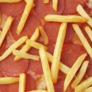 Piadina salame piccante patatine