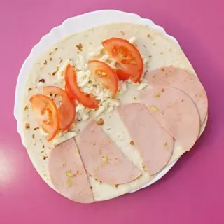 Piadina prosciutto cotto