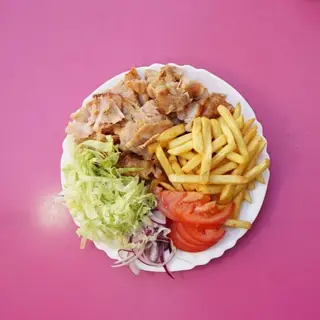 Piatto kebab pane
