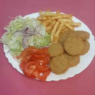 Piatto falafel pane